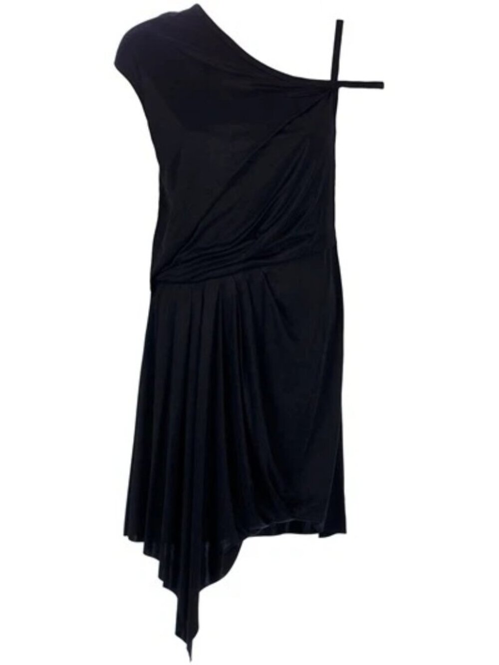 Helmut Lang Shale Jersey Dress - Asymmetrical Archive - Made in USA